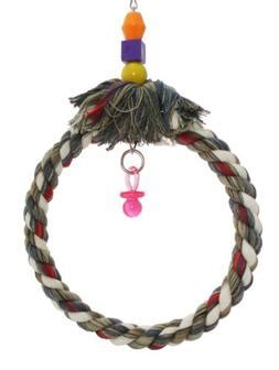feathersmart medium  parrot bird rope swing