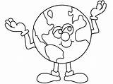 Earth Coloring Pages Planet Kids sketch template