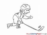 Sheet Hockey Ice Colouring Puck Coloring Title sketch template