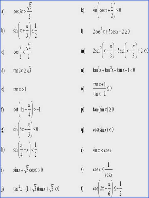 solve trigonometric equations worksheet promotiontablecovers