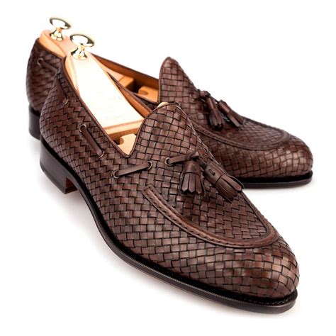 braided tassel loafers  forest