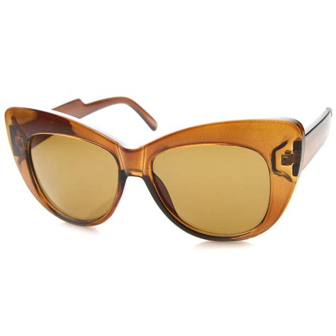 women s oversize cat eye butterfly shape sunglasses zerouv