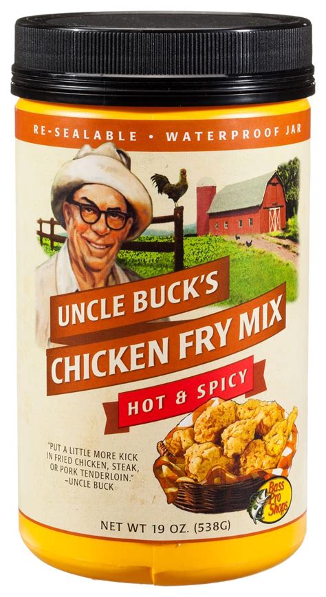 uncle bucks chicken fry mix hot spicy blend   fried chicken hot spicy southern fried