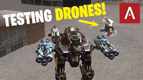 war robots testing  drones    work wr test server gameplay youtube