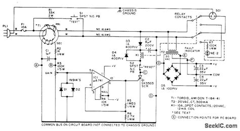 groundfaultinterrupter basiccircuit circuit diagram seekiccom