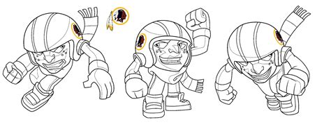 nfl rush zone rusher coloring pages coloring pages