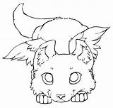 Wolf Coloring Pages Winged Cute Cub Wings Wolves Drawing Baby Kitsune Drawings Little Howling Moon Lineart Anime Color Deviantart Chibi sketch template