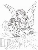 Angel Coloring Pages Catholic Choose Board sketch template