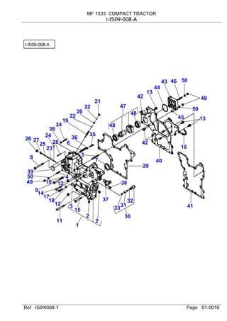 massey ferguson mf  compact tractor parts catalogue manual