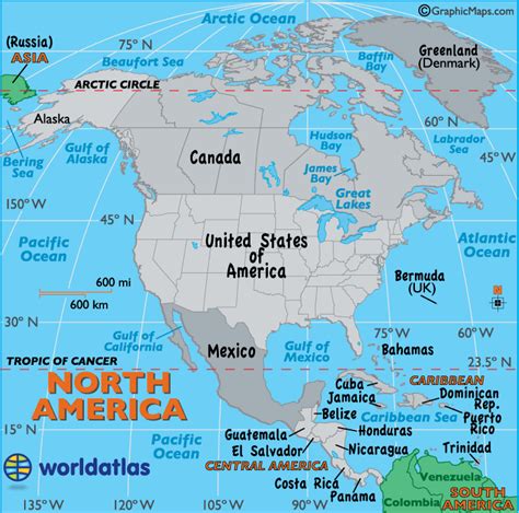 labeled map  north america  kids images