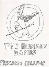 Mockingjay Hunger Games Sketch Coloring Template Pages sketch template