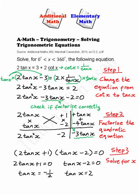 solve trig equations worksheet chessmuseum template library