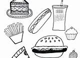 Pages Coloring Baked Goods Healthy Foods Getdrawings Getcolorings sketch template