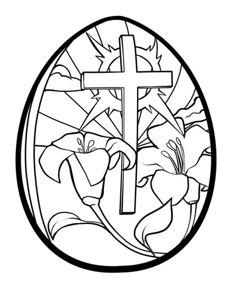 religious easter coloring pages    print