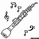 Oboe Coloring Horn Instruments English Musical Pages Drawing Instrumentos Para Colorear Dibujos Musicales Color Bassoon Drawings Music Thecolor Visitar Getdrawings sketch template