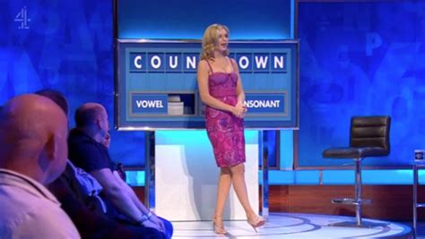 Rachel Riley Stuns In Plunging Pink Frock In 8 Out Of 10 Cats Does