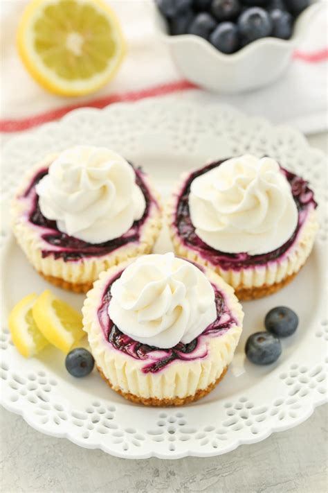 Mini Lemon Blueberry Cheesecake Bites Live Well Bake Often