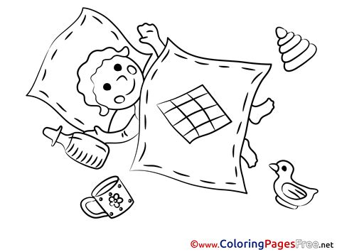 blanket  kids printable colouring page