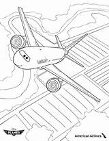 Coloring Pages Planes Disney Airlines Plane American Southwest Movie United Color Sheets Getcolorings Printable Crophopper Dusty Meet Template Choose Board sketch template