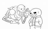 Undertale Papyrus Chara Bestcoloringpagesforkids Coloringpagesonly Frisk Xcolorings sketch template