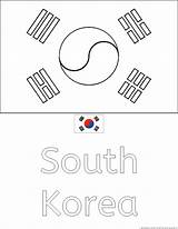 Coloring Flag Korea Korean Flags Country Pages South Drawing Colouring Library Getdrawings Popular Insertion Codes sketch template