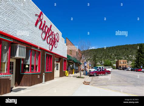 stores  downtown sundance wyoming usa stock photo alamy