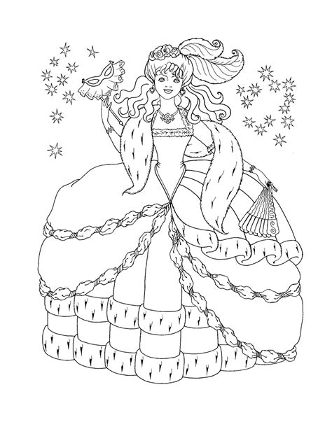 princesses printable coloring pages
