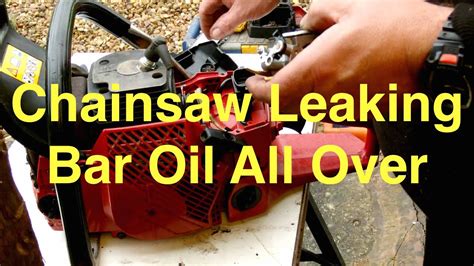 chainsaw leaking bar oil    place repair doovi
