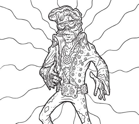 art  edge zombie daze coloring pages book  kids