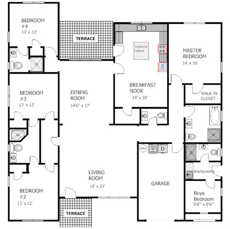 bedroom house floor plans  ghana viewfloorco