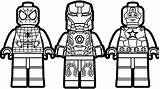 Lego Coloring Avengers Pages Spiderman Printable Print Marvel Man Movie Iron Captain Colouring Batman Unikitty Color Sheet Monster Superhero Dessin sketch template