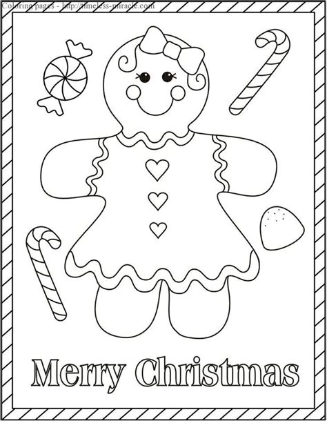 gingerbread girl coloring page timeless miraclecom