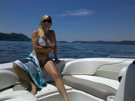 wife naked on boat