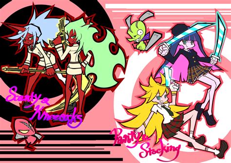 panty and stocking with garterbelt wallpaper and background image 1414x1000 id 393861