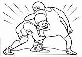 Wrestling Coloring Pages Print Sports Categories Similar Printable sketch template