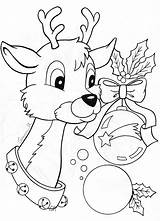 Coloring Christmas Pages Reindeer Colouring Coloriage Noel Jul Head Natal Colorir Printable Para Kids A4 Santa Dessin Imprimer Adults Deer sketch template