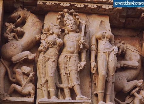 Top Indian Tourist Attraction Khajuraho Temple Located In