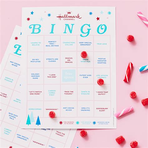 hallmark christmas  bingo printable printable word searches