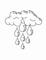 Rain Coloring Clouds Kids Rainy Pages Drawing Cloud Printable Pouring Storm Weather Getdrawings Color Nature Drawings Choose Board sketch template