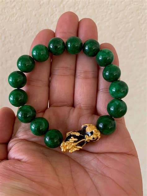 magnifique bracelet de jade bangle vrai chinois jade or noir etsy