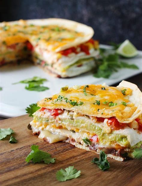 super stacked quesadilla pie five layers of succulent