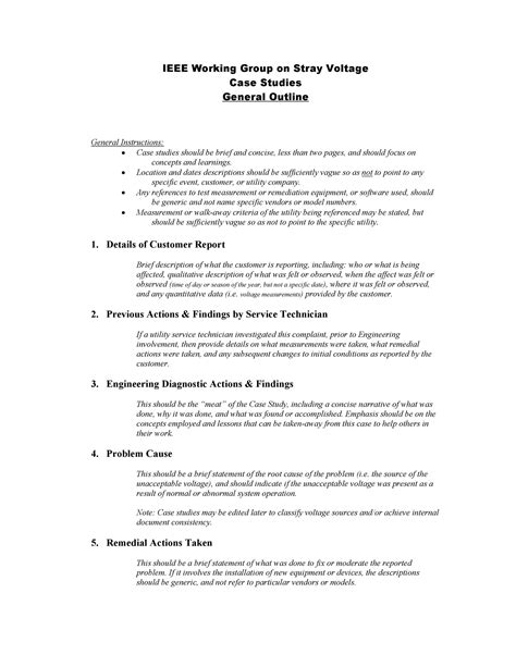 case study outline template