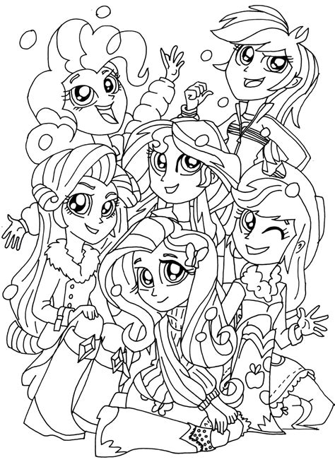 inspirasi terpopuler equestria girls colouring pages