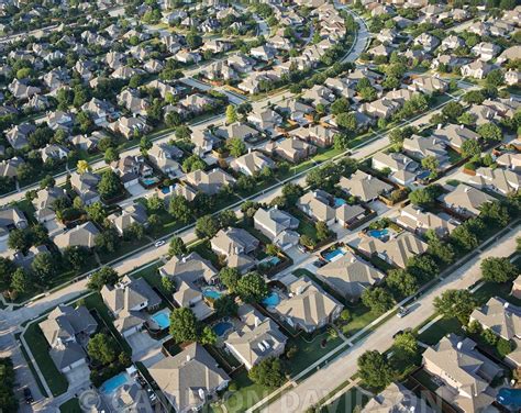 aerial stock aerial photograph  dallas texas suburbs