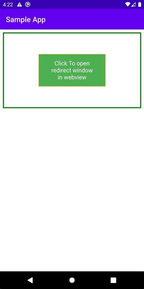 redirect window  android
