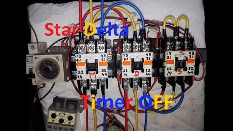 star delta timer  motor control circuit  practical teknik mekatronika