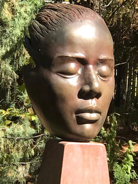 troy williams reflections bronze female bust sculpture