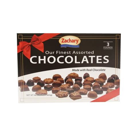 zachary our finest assorted chocolates 3 lb holiday t box