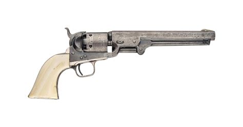 A 36 Model 1851 Six Shot Single Action Percussion Navy Revolver