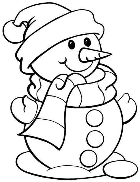 snowman coloring pages printable christmas coloring pages cute